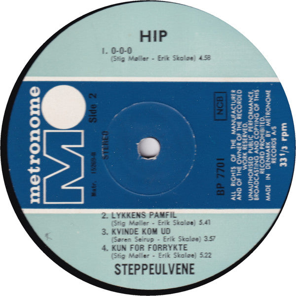 Steppeulvene : Hip (LP, Album, RE)