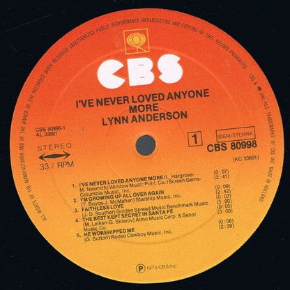 Lynn Anderson : I've Never Loved Anyone More (LP, Album)