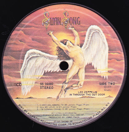 Led Zeppelin : In Through The Out Door (LP, Album, RE, "D")