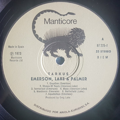 Emerson, Lake & Palmer : Tarkus (LP, Album, Gat)