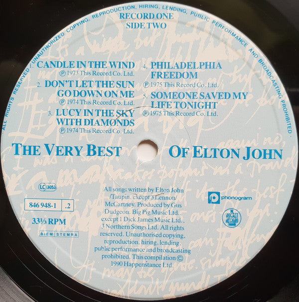 Elton John : The Very Best Of Elton John (2xLP, Comp, Red)