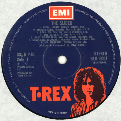 T. Rex : The Slider (LP, Album)