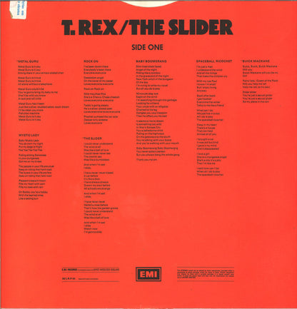 T. Rex : The Slider (LP, Album)