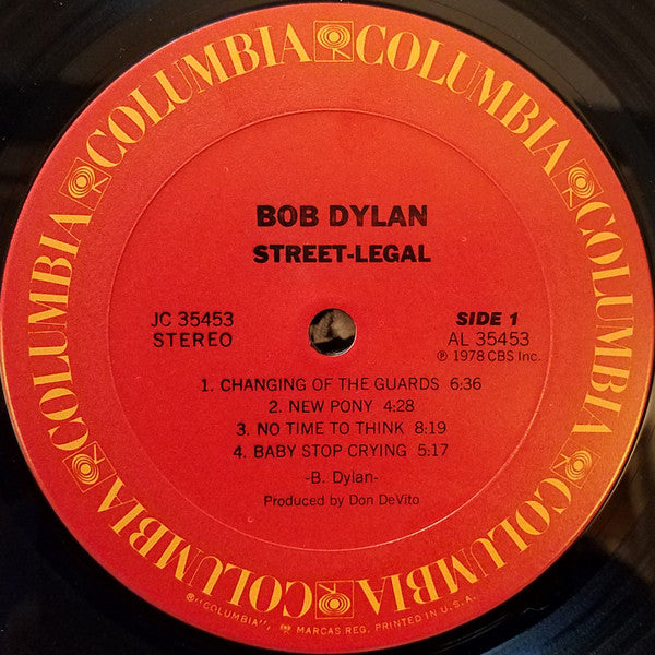 Bob Dylan : Street-Legal (LP, Album, Pit)