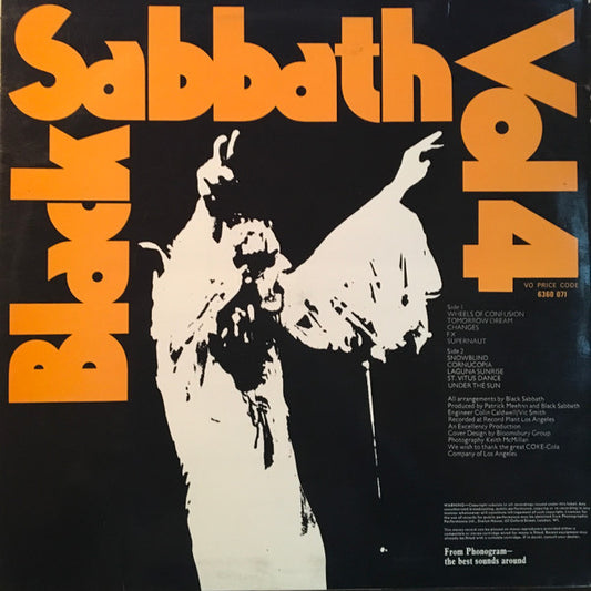 Black Sabbath : Black Sabbath Vol. 4 (LP, Album, No )