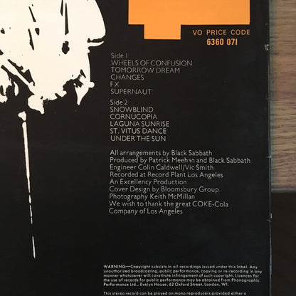 Black Sabbath : Black Sabbath Vol. 4 (LP, Album, No )