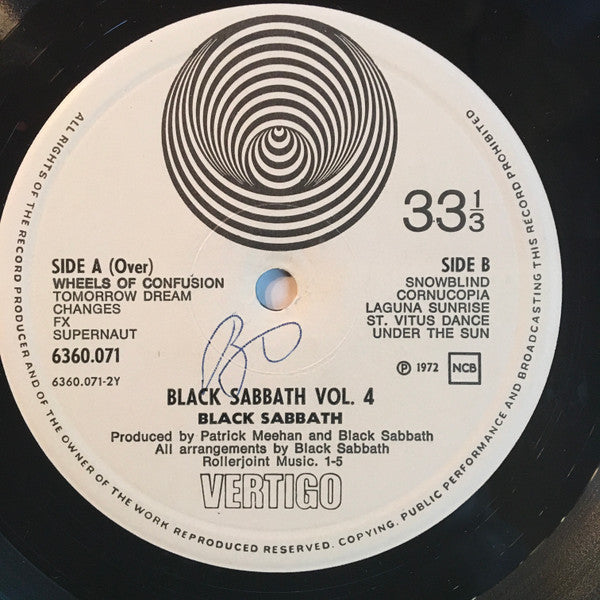 Black Sabbath : Black Sabbath Vol. 4 (LP, Album, No )