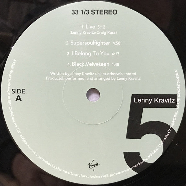 Lenny Kravitz : 5 (2xLP, Album, RE, Gat)