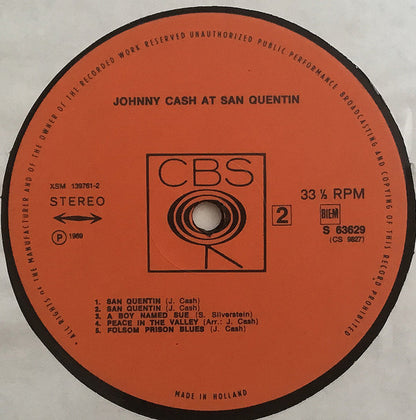 Johnny Cash : Johnny Cash At San Quentin (LP, Album)