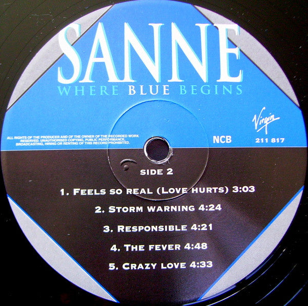 Sanne* : Where Blue Begins (LP, Album)