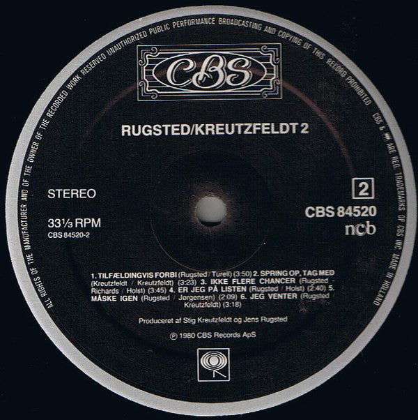 Rugsted Kreutzfeldt* : Rugsted Kreutzfeldt 2 (LP, Album)