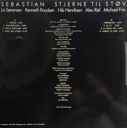 Sebastian (5) : Stjerne Til Støv (LP, Album, Mad)