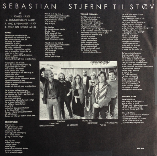 Sebastian (5) : Stjerne Til Støv (LP, Album, Mad)