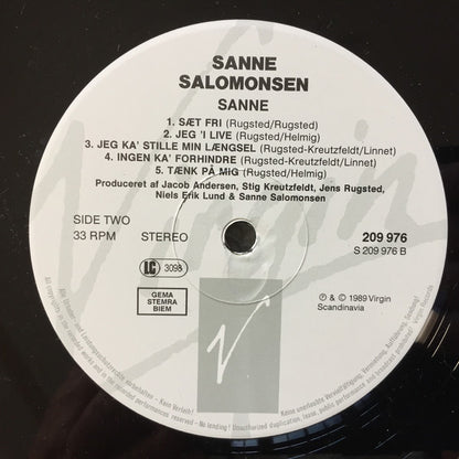 Sanne Salomonsen : Sanne (LP, Album)