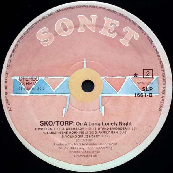 Sko/Torp : On A Long Lonely Night (LP, Album)
