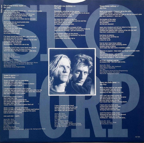 Sko/Torp : On A Long Lonely Night (LP, Album)