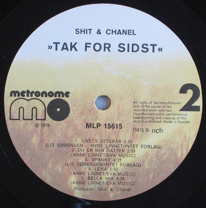 Shit & Chanel : Tak For Sidst (LP, Album)