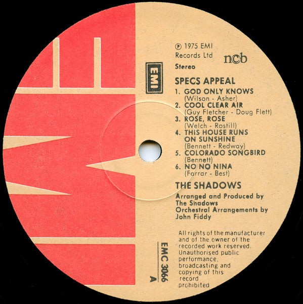 The Shadows : Specs Appeal (LP, Album)