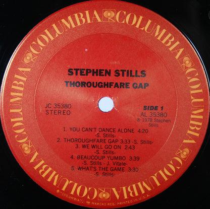 Stephen Stills : Thoroughfare Gap (LP, Album, Ter)