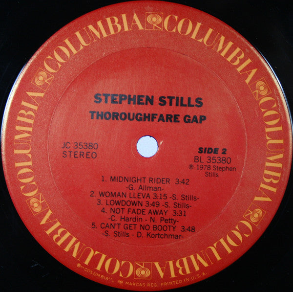 Stephen Stills : Thoroughfare Gap (LP, Album, Ter)