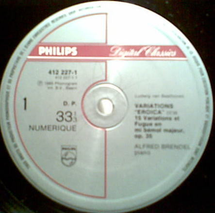 Beethoven*, Alfred Brendel : Pour Elise - Variations "Eroica" - Six Bagatelles - Six Ecossaises (LP, Album)