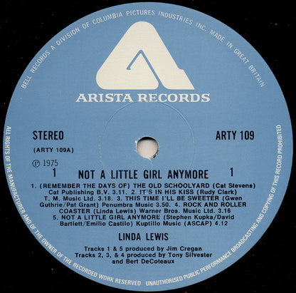 Linda Lewis : Not A Little Girl Anymore (LP, Album)