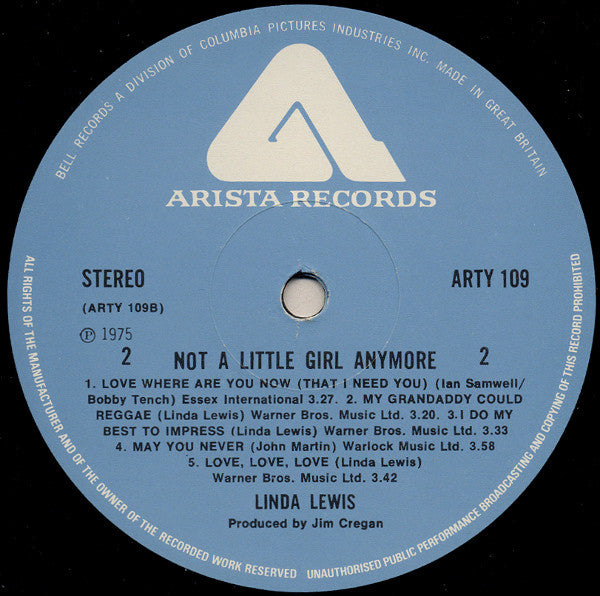 Linda Lewis : Not A Little Girl Anymore (LP, Album)