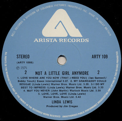 Linda Lewis : Not A Little Girl Anymore (LP, Album)