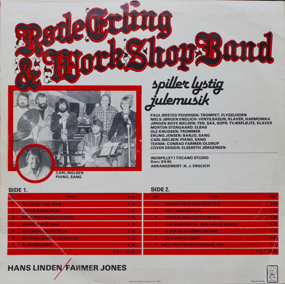 Røde Erling & Workshop Band : Røde Erling & Workshop Band Spiller Lystig Julemusik (LP, Album)