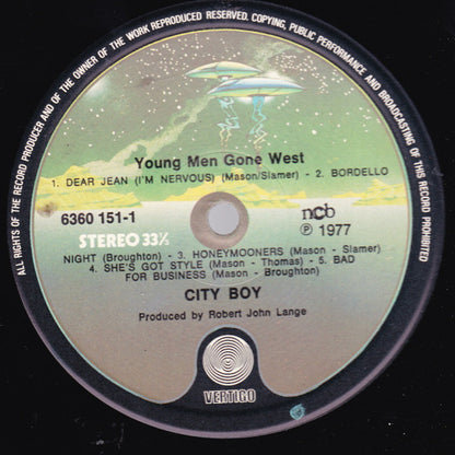 City Boy : Young Men Gone West (LP, Album)