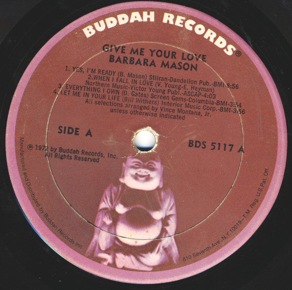 Barbara Mason : Give Me Your Love (LP, Album, Son)