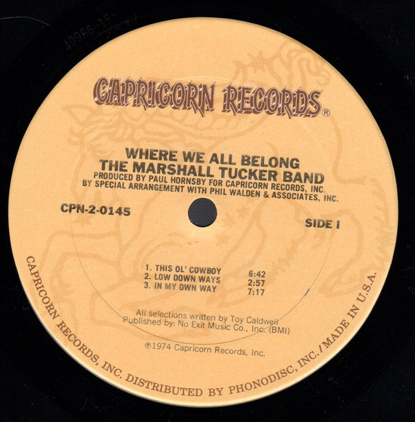 The Marshall Tucker Band : Where We All Belong (2xLP, Album)