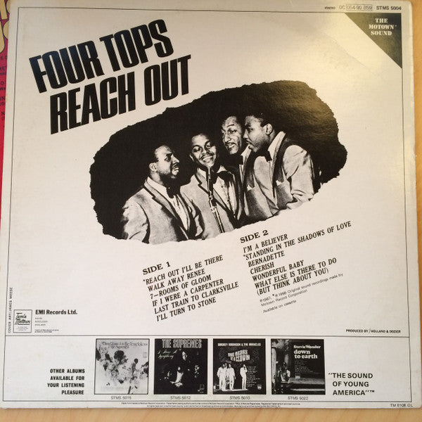 Four Tops : Four Tops Reach Out (LP, Album, RE, RP)