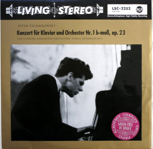 Pyotr Ilyich Tchaikovsky, Van Cliburn, RCA Victor Symphony Orchestra, Kiril Kondrashin : Konzert Für Klavier Und Orchester Nr. 1 B-moll, Op. 23 (LP)