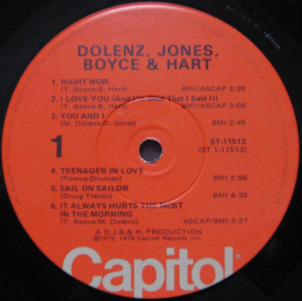 Micky Dolenz, Davy Jones, Boyce & Hart : Dolenz, Jones, Boyce & Hart (LP, Album, Win)