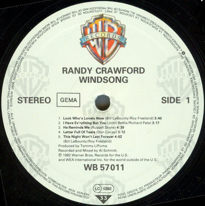 Randy Crawford : Windsong (LP, Album, RE)