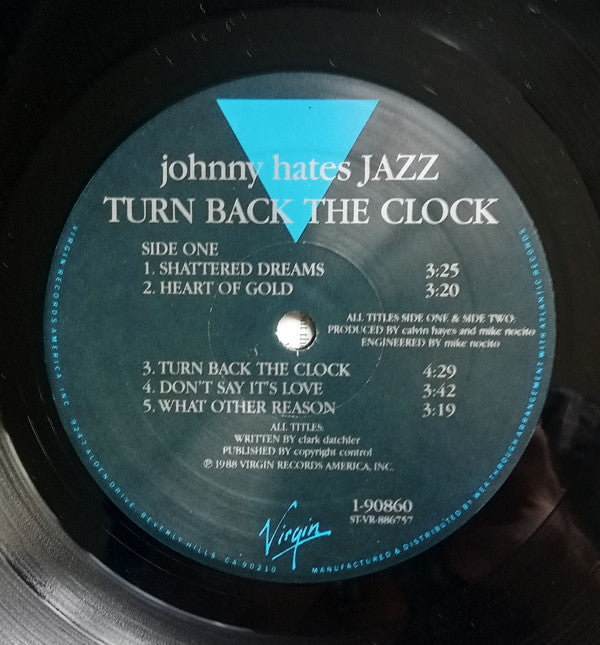 Johnny Hates Jazz : Turn Back The Clock (LP, Album)
