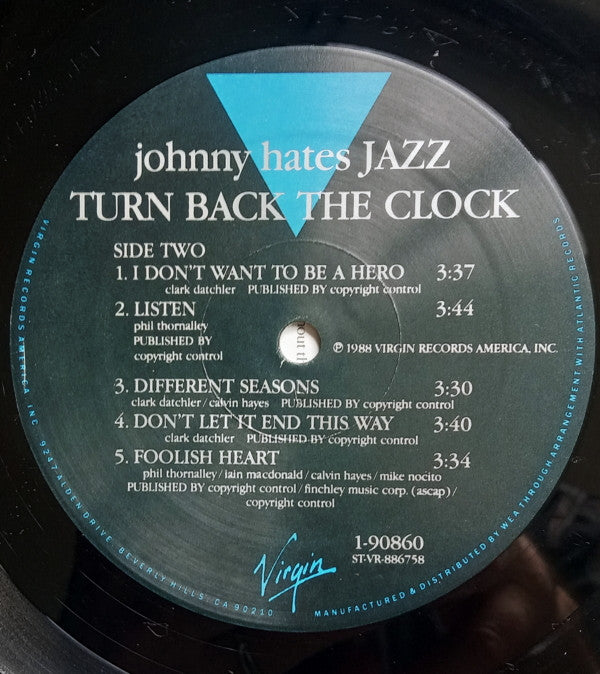 Johnny Hates Jazz : Turn Back The Clock (LP, Album)
