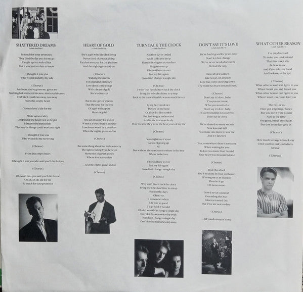 Johnny Hates Jazz : Turn Back The Clock (LP, Album)