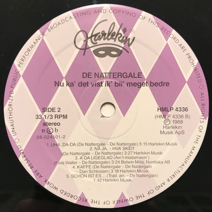 De Nattergale : Nu Ka' Det Vist Ik' Bli' Meget Bedre (LP, Album)