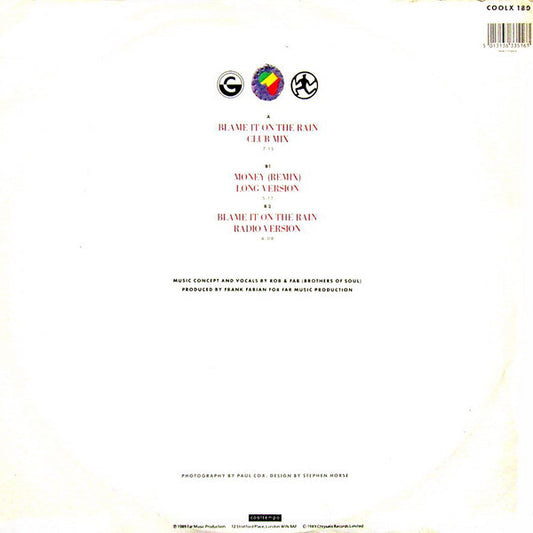 Milli Vanilli : Blame It On The Rain (12", Single)