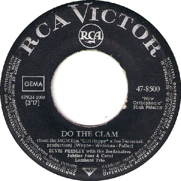Elvis* : Do The Clam (7", Single)