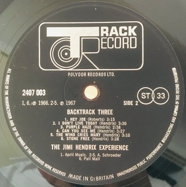 The Who / Jimi Hendrix : Backtrack 3 (LP, Comp)