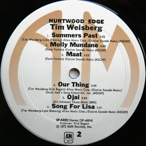 Tim Weisberg : Hurtwood Edge (LP, Album, RP, Mon)