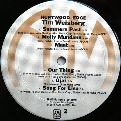 Tim Weisberg : Hurtwood Edge (LP, Album, RP, Mon)