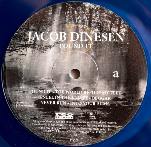 Jacob Dinesen : Found It (LP, Album, Ltd, Num, Blu)