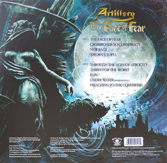 Artillery (2) : The Face Of Fear (LP, Album, Ltd, Num, Gol)