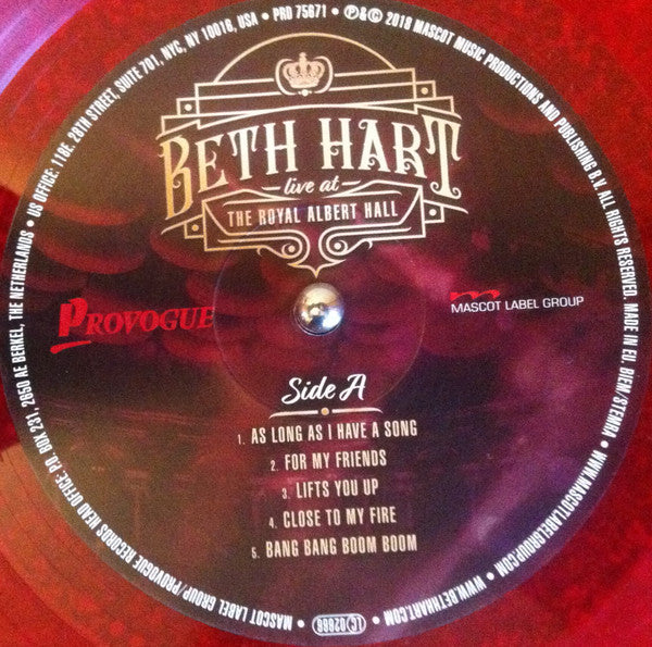 Beth Hart : Live At The Royal Albert Hall  (3xLP, Album, Ltd, Red)