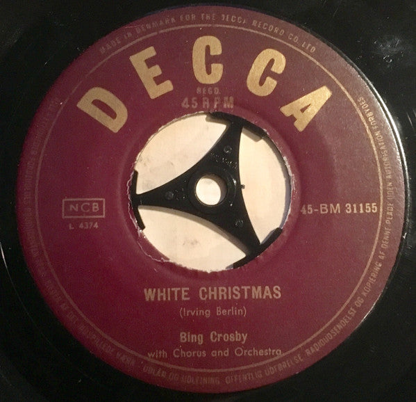 Bing Crosby : White Christmas (7", Single)