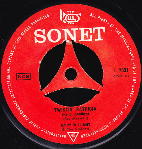 Jerry Williams (3) : Twistin, Patricia /  Allez, Allez (7", Single)